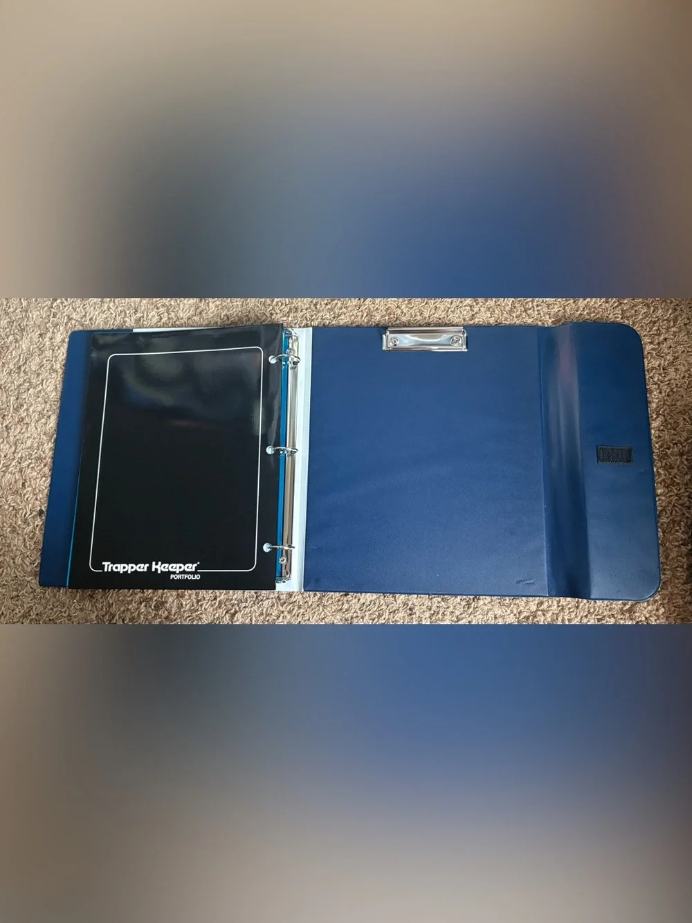 Mead Trapper Keeper Binder Galaxy Holographic Space 3-Ring Clipboard Portfolio